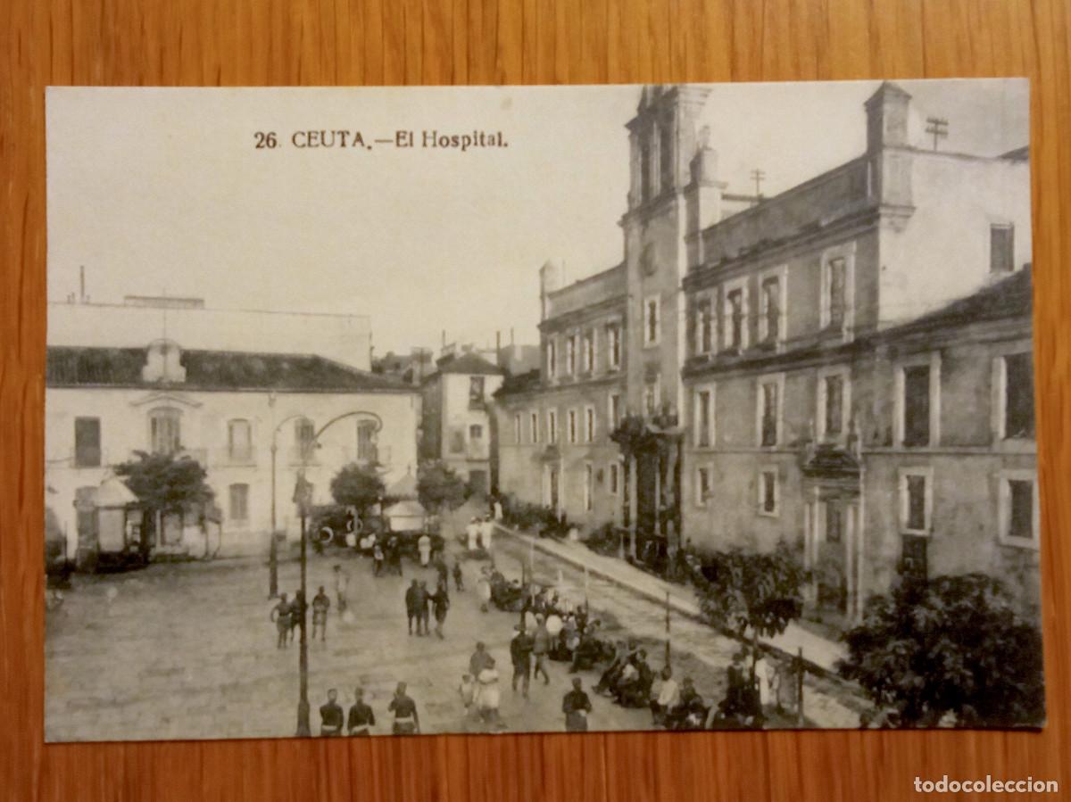 Postales: POSTAL DE CEUTA. EL HOSPITAL. - Foto 1