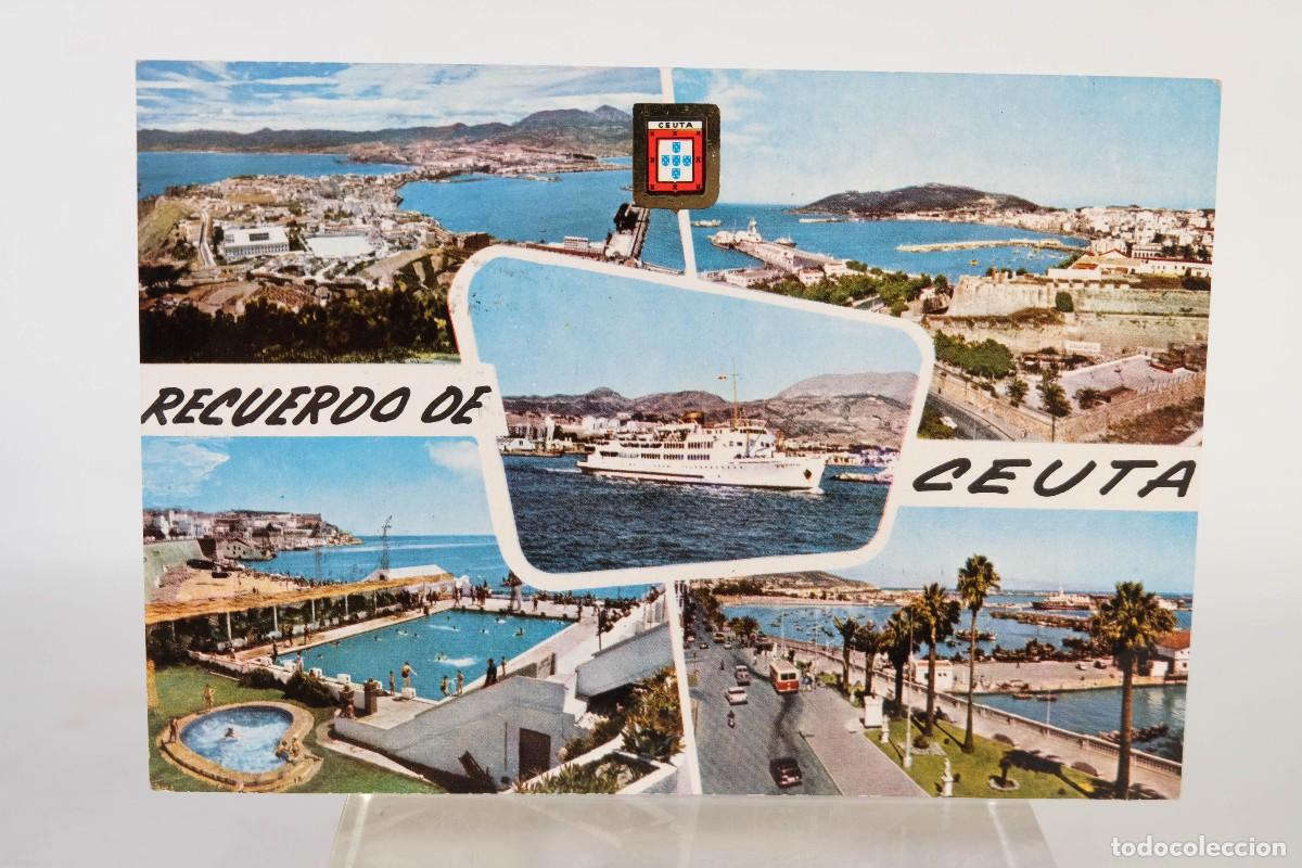 Postales: TARJETA POSTAL RECUERDO DE CEUTA - Foto 1
