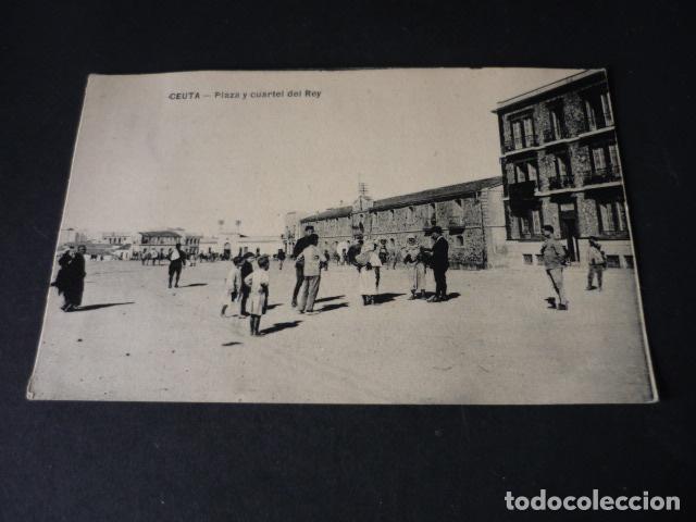 Postales: CEUTA PLAZA Y CUARTEL DEL REY - Foto 1