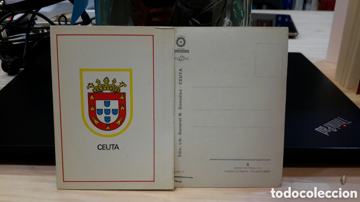 Postales: Postal - Ceuta, vista parcial del muelle Comercio - Foto 3