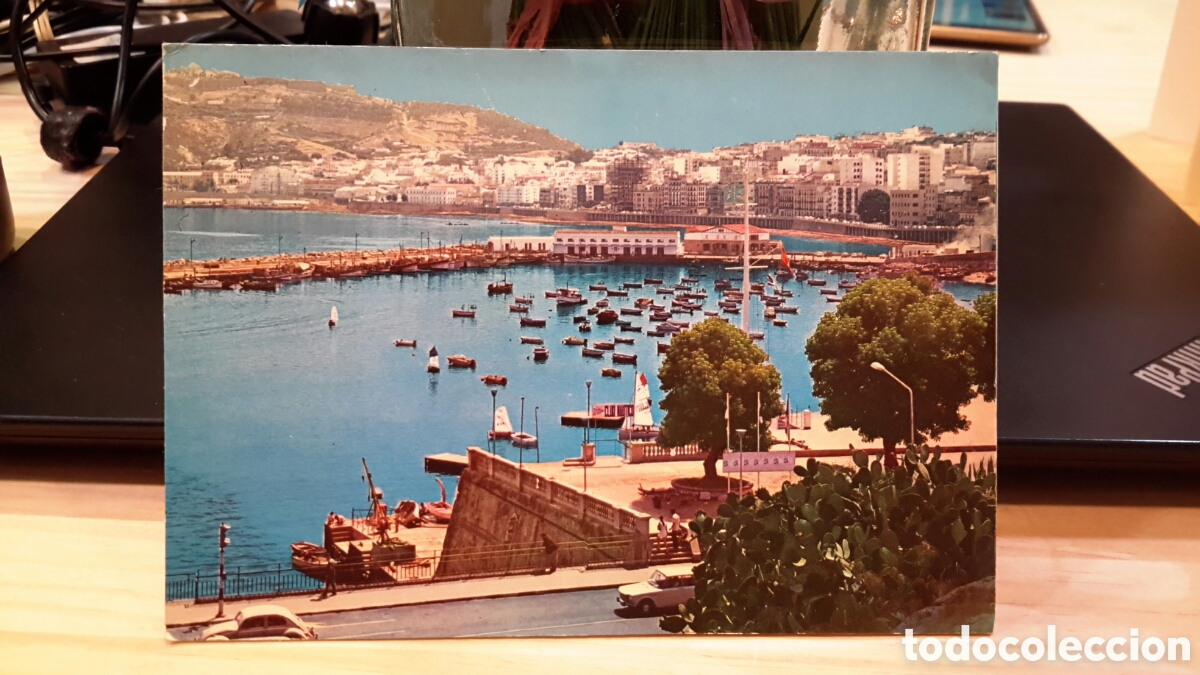 Postales: Postal - Ceuta, vista parcial del muelle Comercio - Foto 1