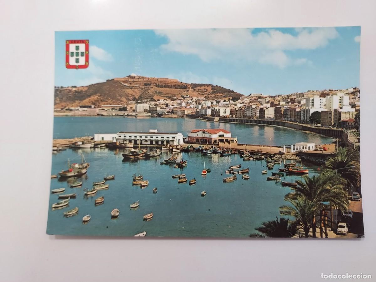 Postales: POSTAL CEUTA PUERTO Y MONTE HACHO. SIN CIRCULAR. 1969 - Foto 1