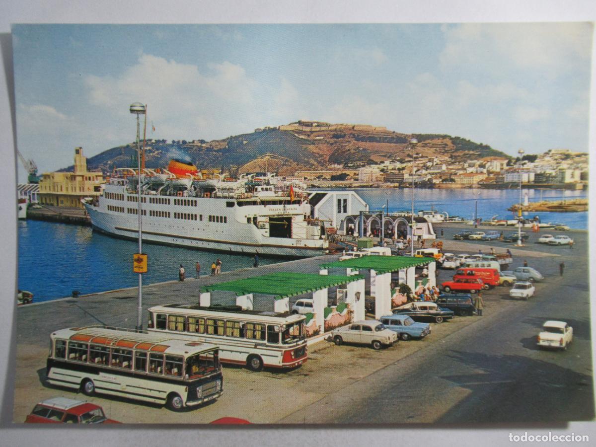 Postales: Ceuta - Transbordador y Monte Hacho - Escrita - Foto 1
