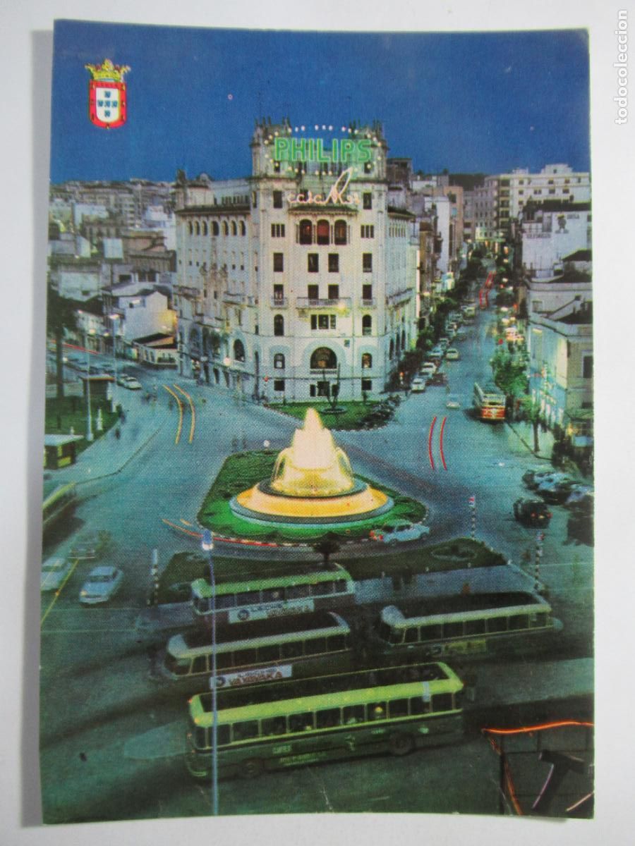 Postales: Ceuta - Vista nocturna - Escrita