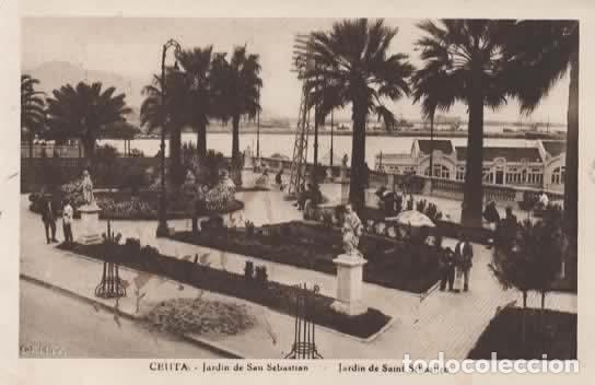 Postales: CEUTA JARDIN ESCRITA
