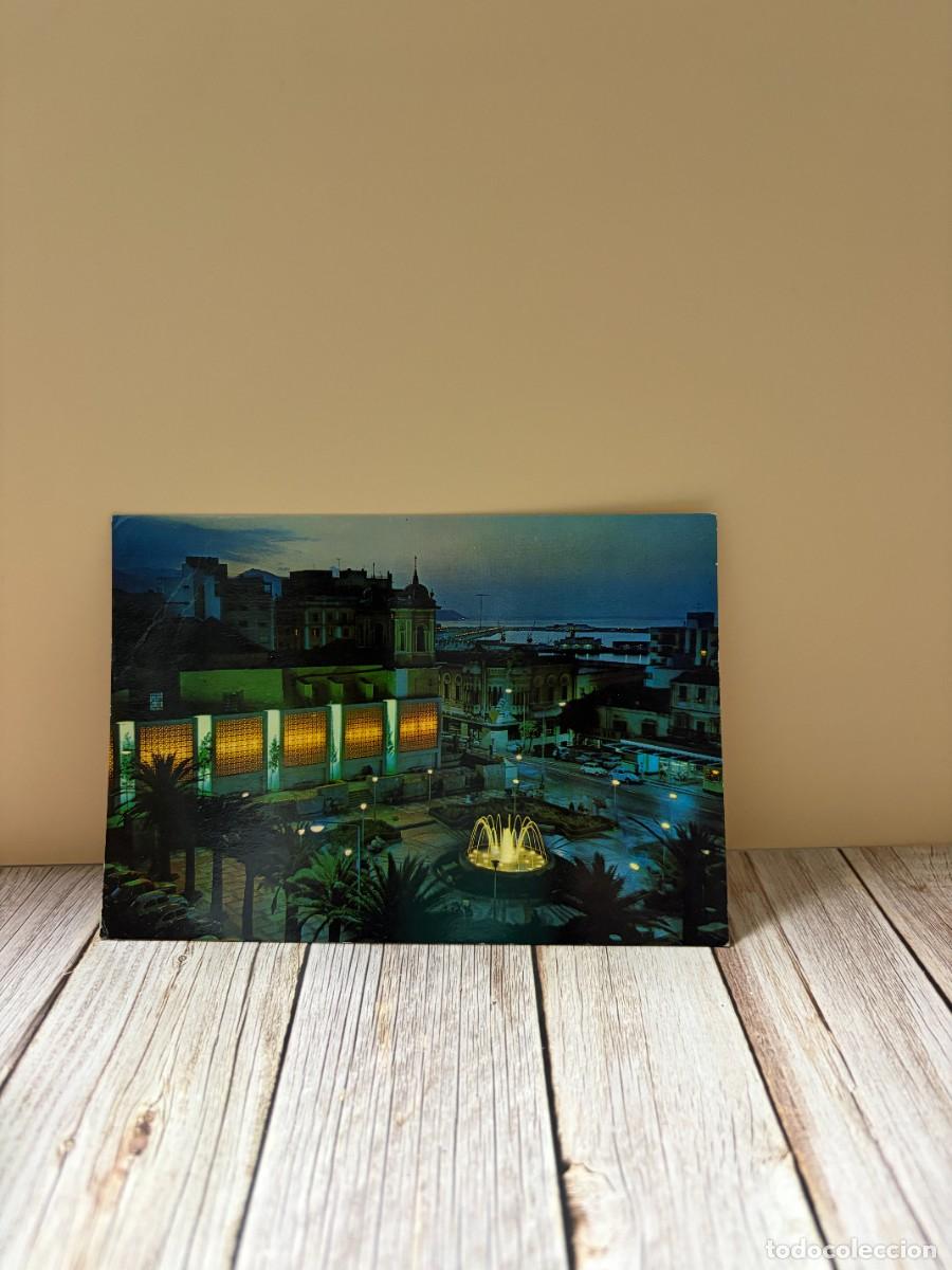 Postales: TARJETA POSTAL. CEUTA. 43.- VISTA NOCTURNA. PLAZA DE REYES. GARCIA GARRABELLA Y CIA.
