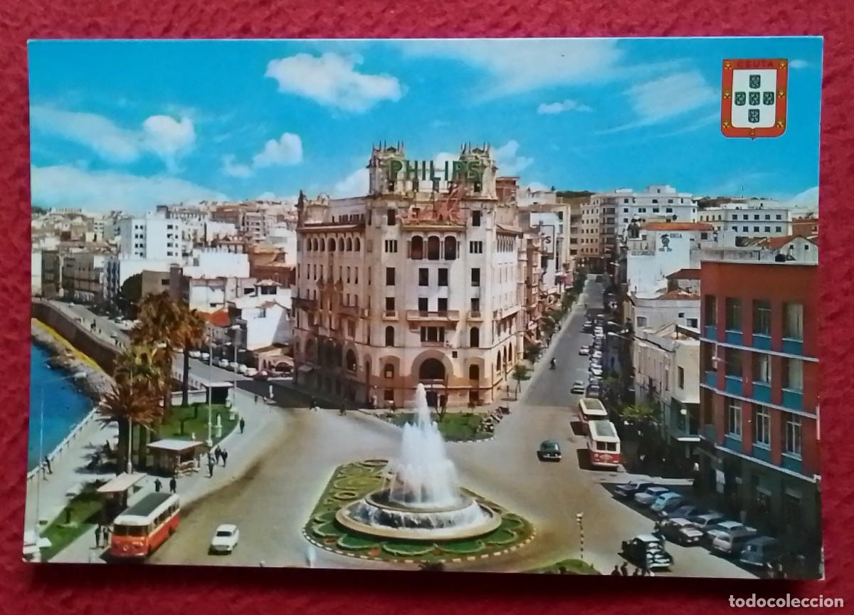Postales: ANTIGUA POSTAL POST CARD CEUTA PLAZA DEL GENERAL GALERA SQUARE PLACE..FUENTE..SPAIN ESPAGNE SPANIEN.
