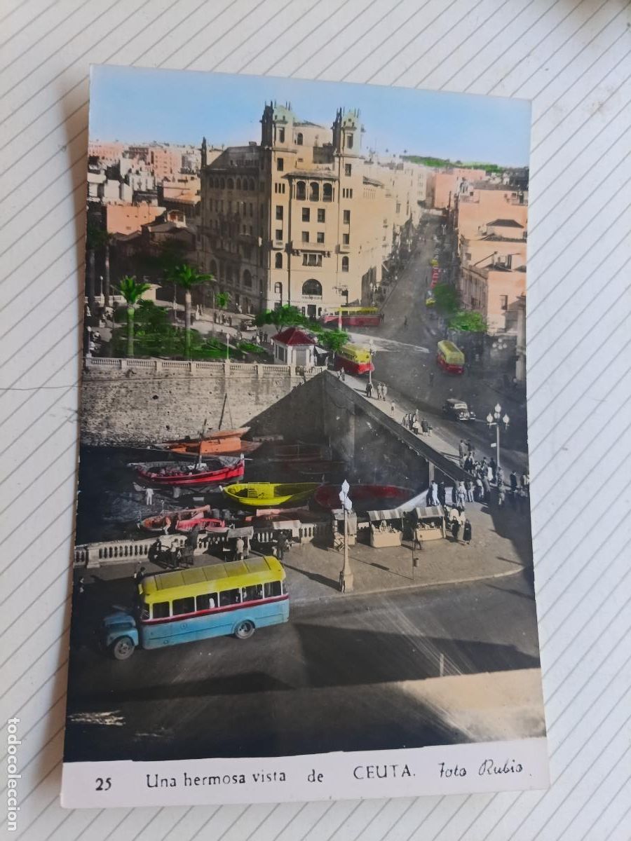 Postales: Ceuta, postal no escrita. Autob&uacute;s - Foto 1