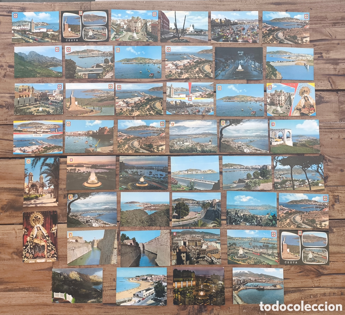Postales: Lote de 45 postales de Ceuta - Foto 1