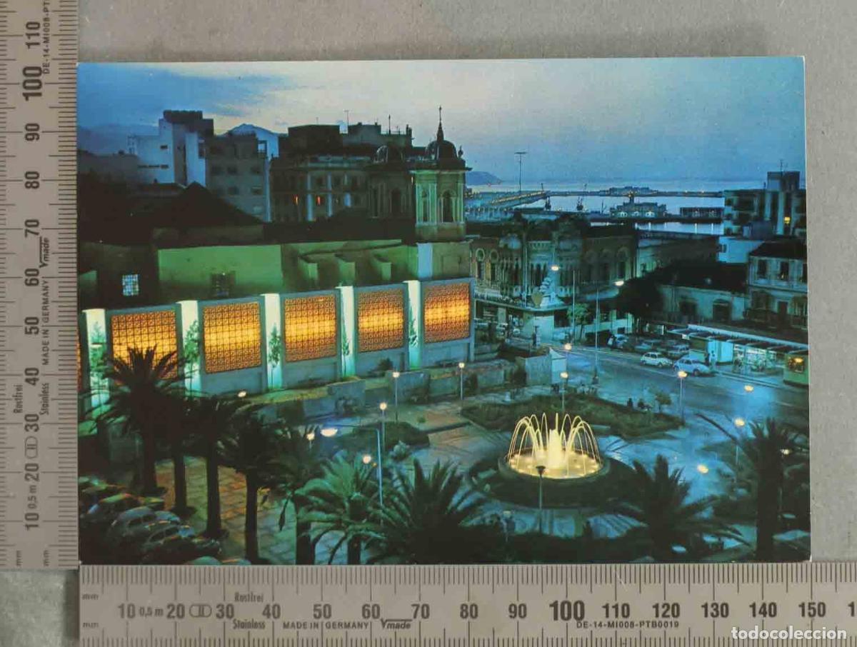 Postales: POSTAL. Ceuta - Plaza de los Reyes - Fuente luminosa y Delegaci&oacute;n del Gobierno