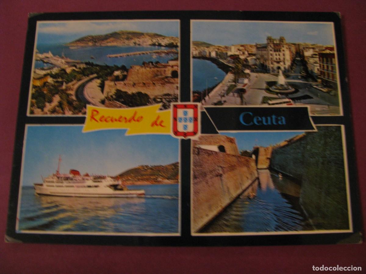 Postales: POSTAL RECUERDO DE CEUTA. ED. LIB. GENERAL - Foto 1