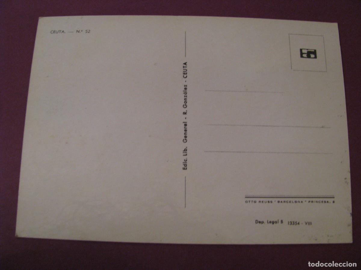 Postales: POSTAL RECUERDO DE CEUTA. ED. LIB. GENERAL - Foto 2