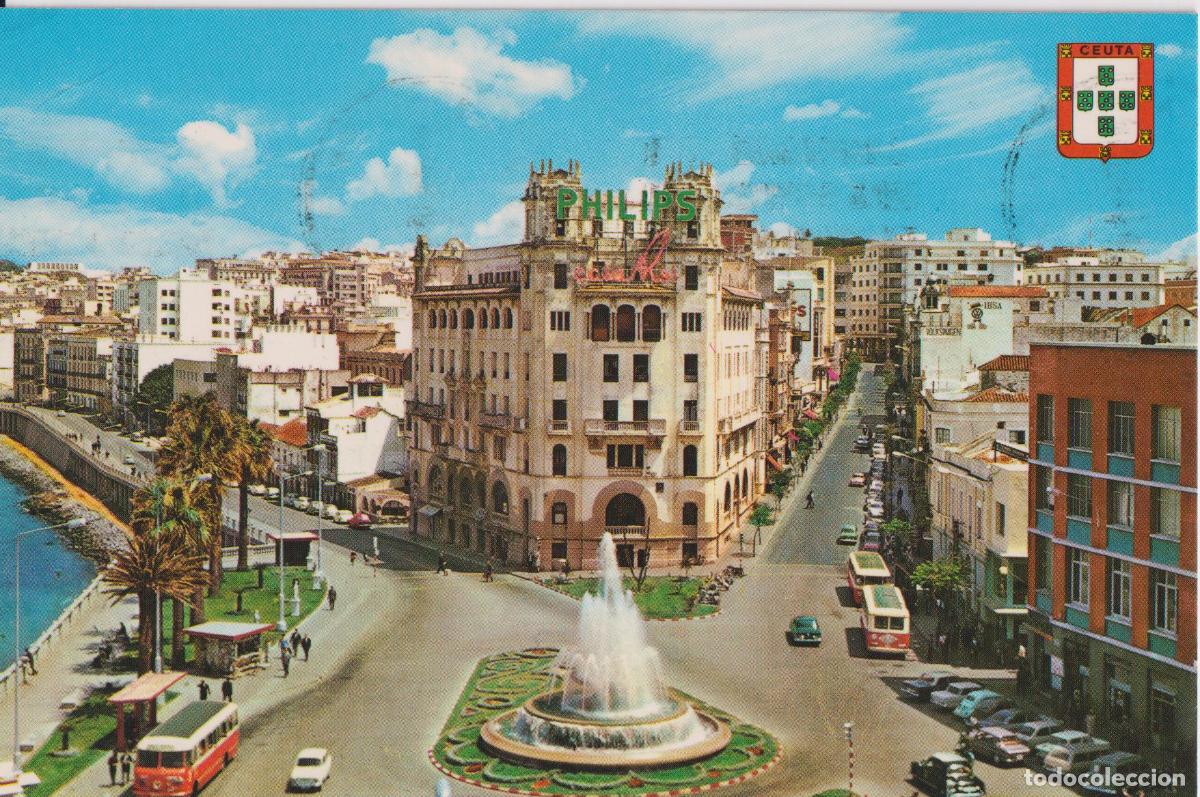 Postales: CEUTA, PLAZA DEL GENERAL GALERA &ndash; LUIS CABELLO GARCIA N&ordm;1 &ndash; CIRCULADA