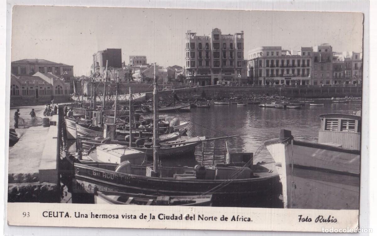 Postales: 93 CEUTA Una hermosa vista de la Ciudad del Norte de Africa. Foto Rubio. Circulada en 1956
