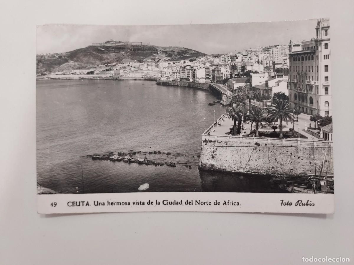 Postales: POSTAL CEUTA UNA HERMOSA VISTA DE LA CIUDAD DEL NORTE DE AFRICA. CIRCULADA. FOTO RUBIO