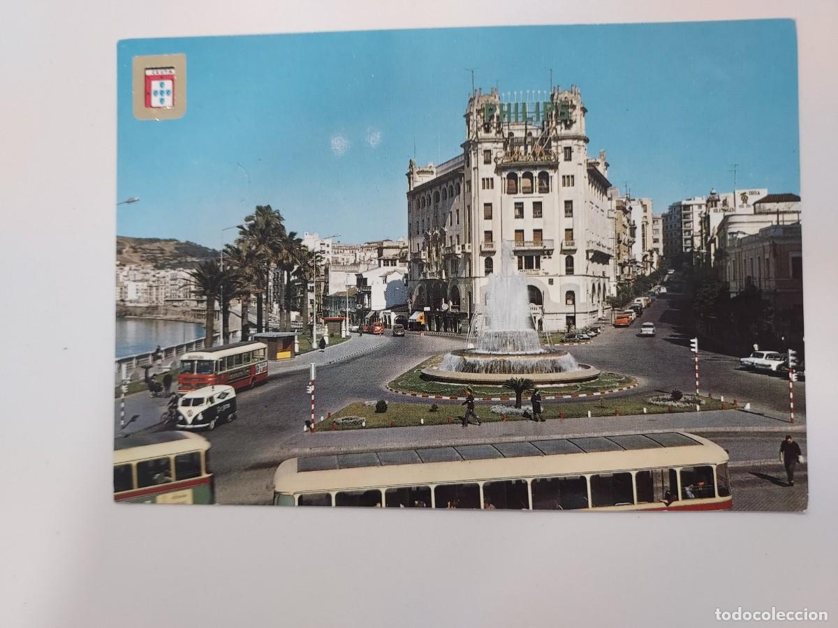 Postales: POSTAL CEUTA PLAZA GENERAL GALERA. 1966. ESCRITA. FURGONETA VOLKSWAGEN VAN