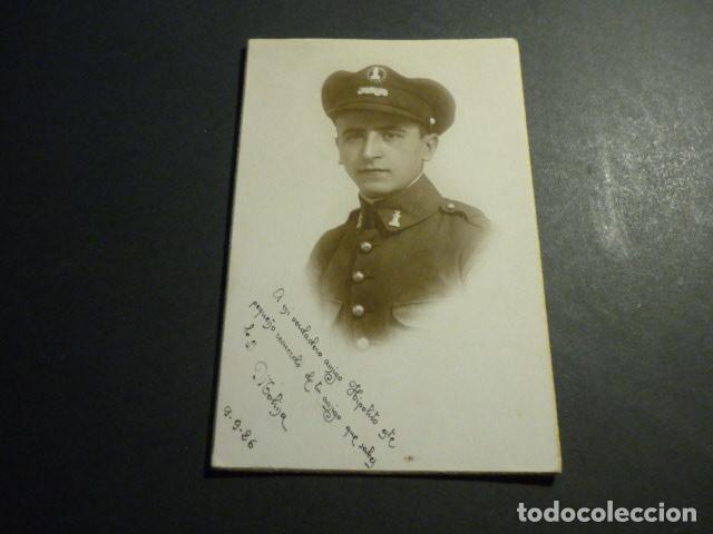 Postales: CEUTA CALATAYUD FOTOGRAFO RETRATO DE SOLDADO INGENIEROS FERROCARRILES