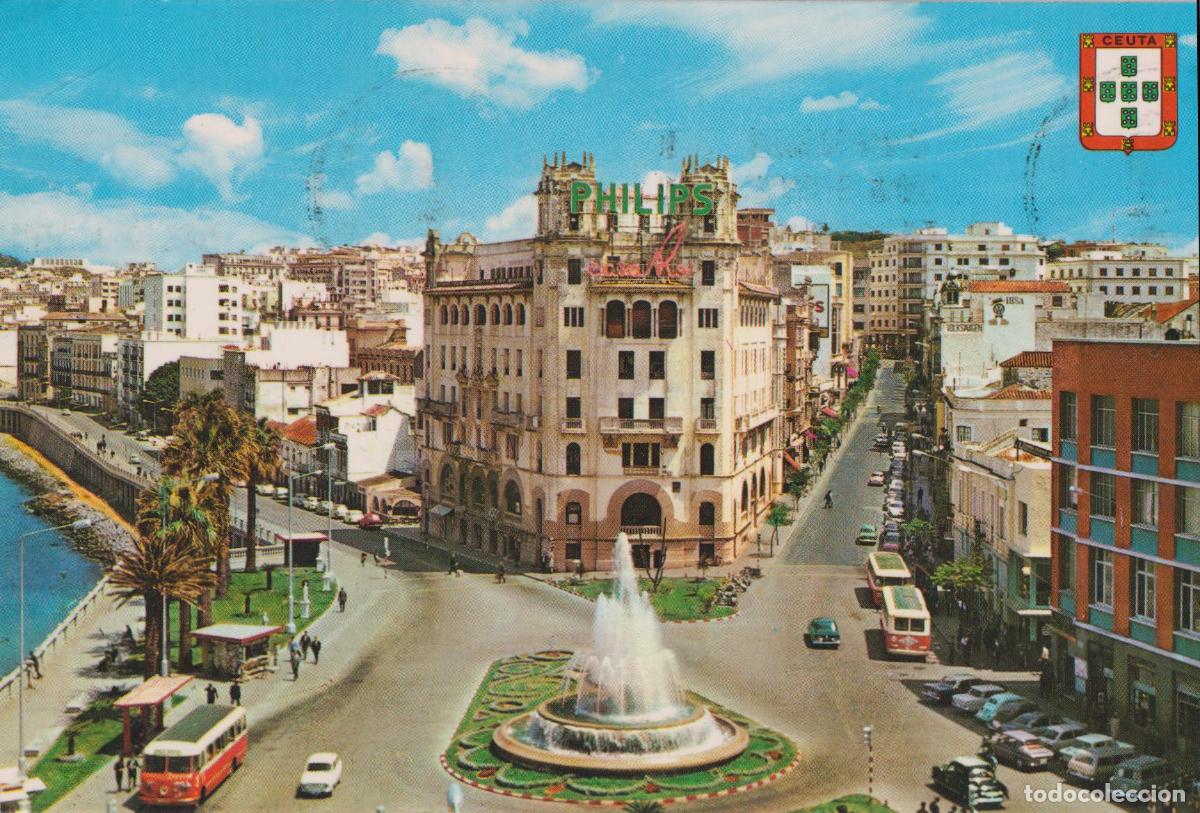 Postales: CEUTA, PLAZA DEL GENERAL GALERA - LUIS CABELLO GARCIA N&ordm;1 - CIRCULADA