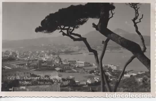 Postales: CEUTA ESCRITA VISTA DESDE EL HACHO