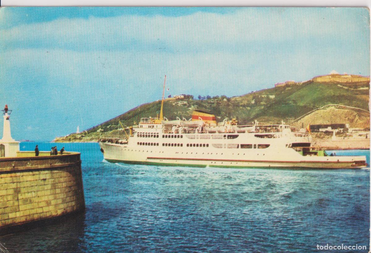 Postales: CEUTA, SALIDA DEL TRANSBORDADOR, VISTA PARCIAL - R- CIRCULADA