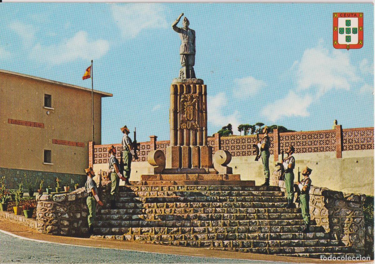 Postales: CEUTA, ACUARTELAMIENTO LA LEGI&Oacute;N, ENTRADA - GARCIA GARRABELLA 22 - ESCRITA