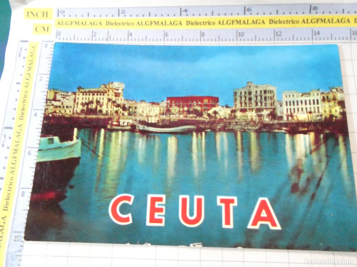 Postales: POSTAL DE CEUTA. A&Ntilde;O 1964. VISTA NOCTURNA. PUBLICIDAD FIRMA TELE IMPORTADOR ART&Iacute;CULOS REGALO. 2779