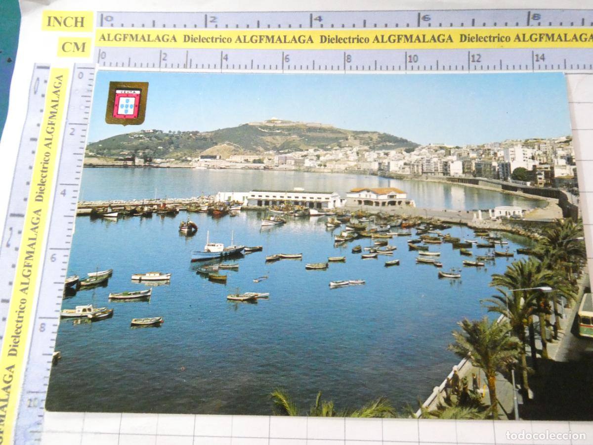 Postales: POSTAL DE CEUTA. A&Ntilde;O 1966. VISTA PARCIAL PUERTO 25 ESCUDO ORO. 2795