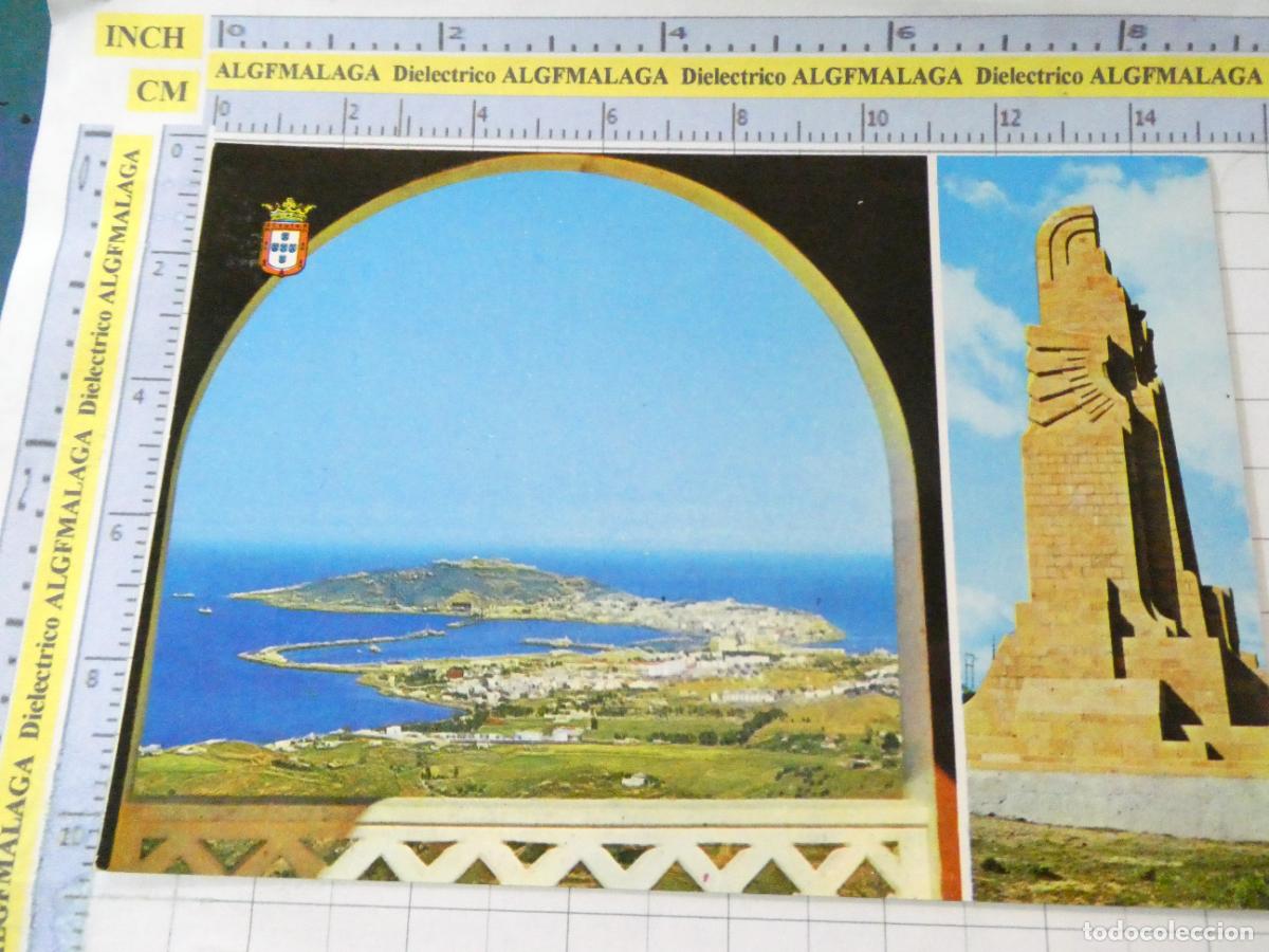 Postales: POSTAL DE CEUTA. A&Ntilde;O 1965 VISTA GENERAL MONOLITO LLANO AMARILLO ALZAMIENTO NACIONAL. C-3R. 2799