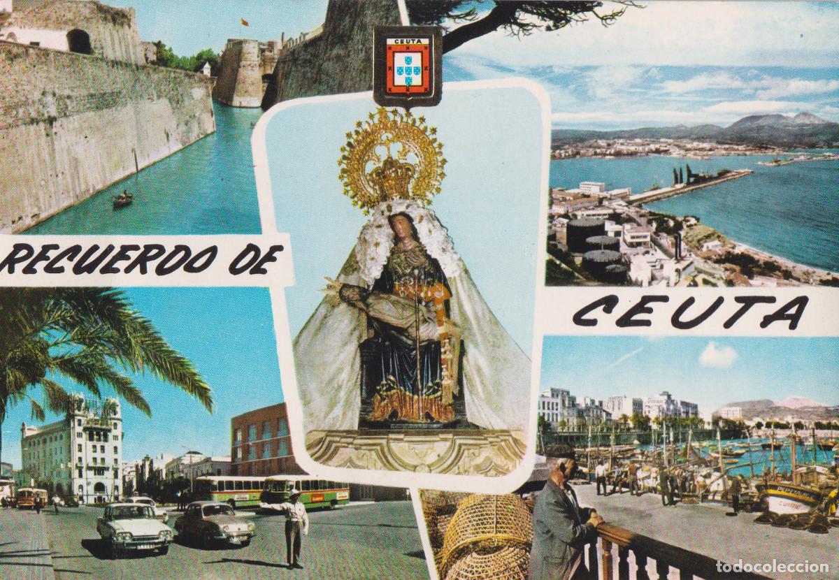 Postales: CEUTA, FOSO DE SAN FELIPE, VIRGEN DE AFRICA, PLZA.GRAL.GALERA &ndash; ESCUDO DE ORO N&ordm;18 &ndash; S/C