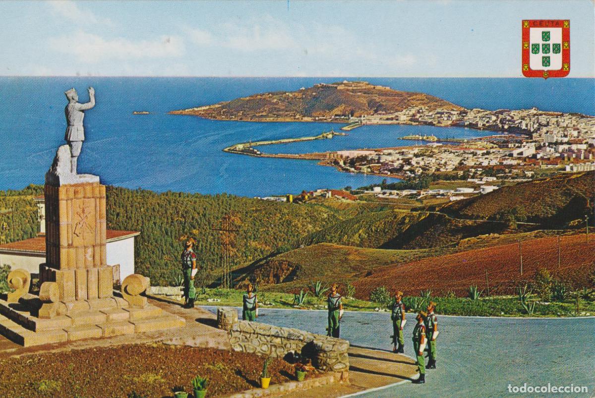Postales: CEUTA, VISTA DESDE EL ACUARTELAMIENTO LA LEGI&Oacute;N - LUIS CABELLO GARCIA N&ordm;23 - S/C