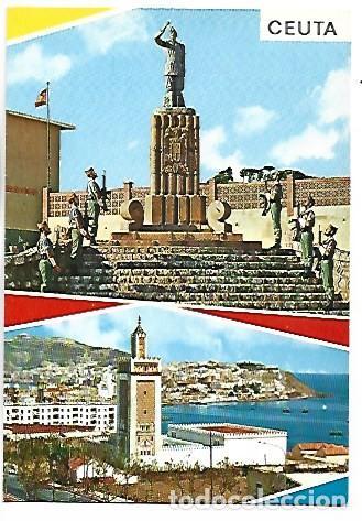 Postales: ACUARTELAMIENTO &rdquo; LA LEGION &rdquo; Y VISTA PARCIAL.- CEUTA