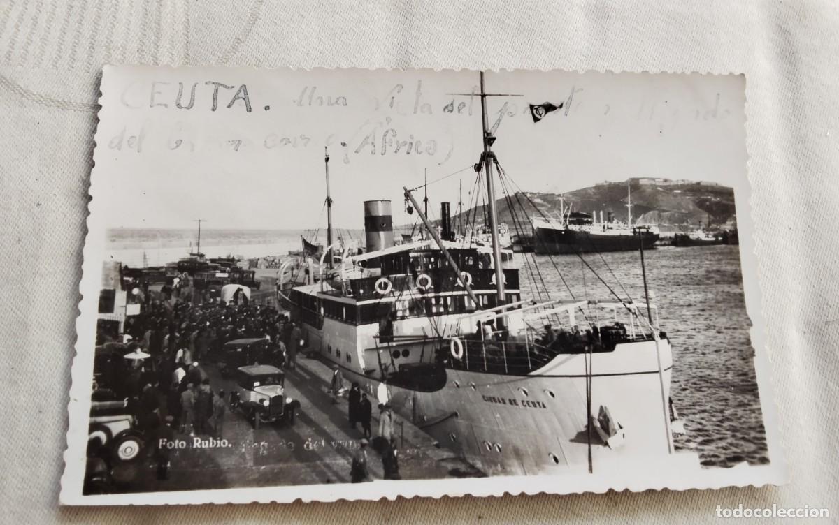 Postales: CEUTA , POSTAL ANTIGUA , BLANCO Y NEGRO - Foto 2