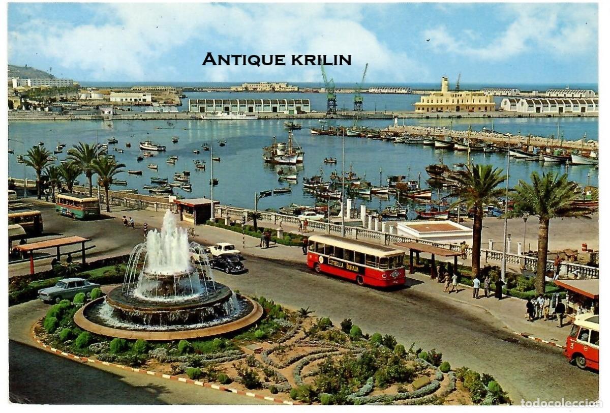 Postales: CEUTA N&ordm; 48 VISTA PARCIAL DEL PUERTO / GARCIA GARRABELLA / FRANQUEADA