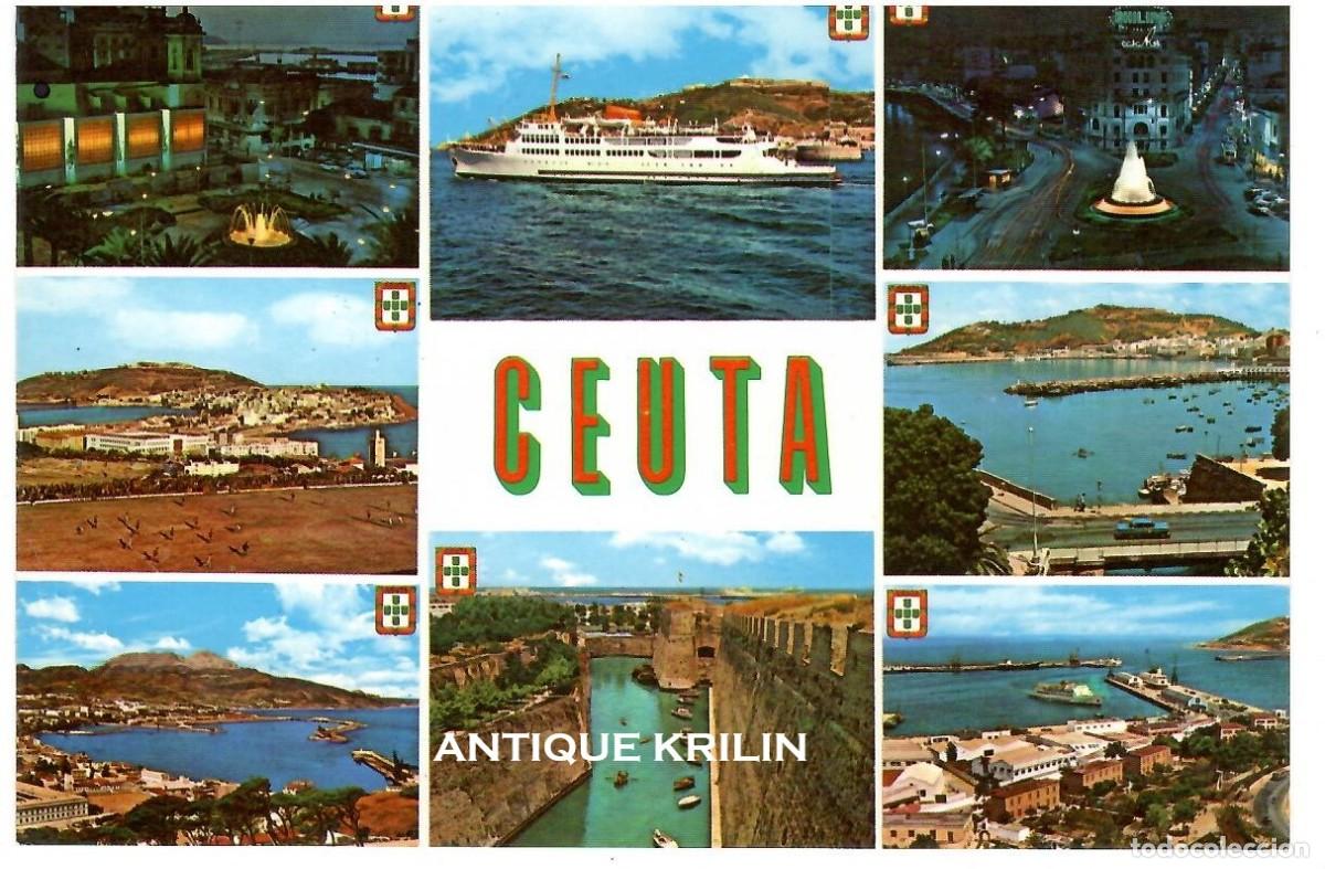 Postales: CEUTA N&ordm; 70 BELLEZAS DE LA CIUDAD / LUIS CABELLO / SIN FRANQUEAR PERO ESCRITA