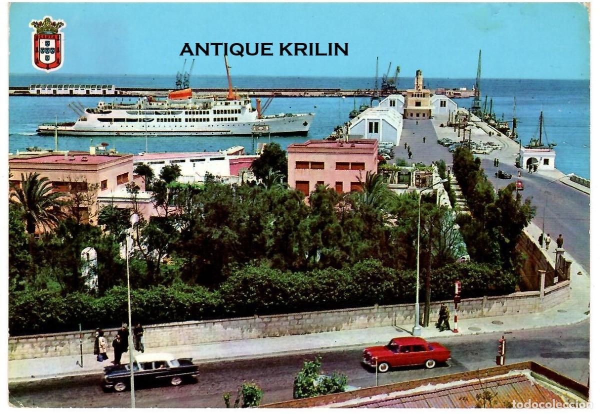 Postales: CEUTA N&ordm; 29 LLEGADA DEL TRANSBORDADOR / CASA RUBIO / SIN FRANQUEAR