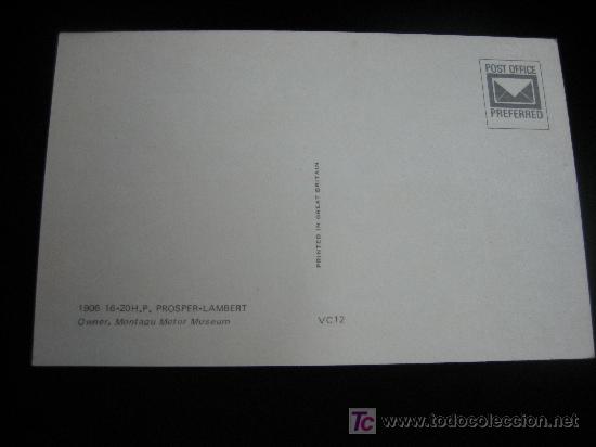 Postales: POSTAL COCHE  PROSPER-LAMBERT - Foto 2