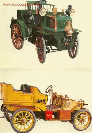 Postales: 2 POSTALES    COCHES -ANTIG&Uuml;OS - Foto 1