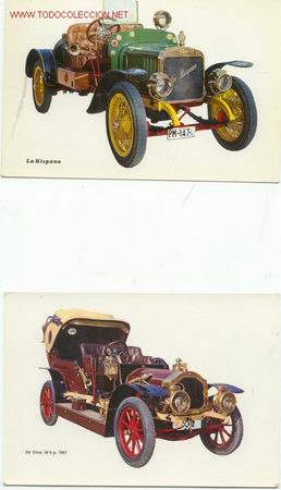 Postales: Dos Postales COCHES ANTIG&Uuml;OS - Foto 1