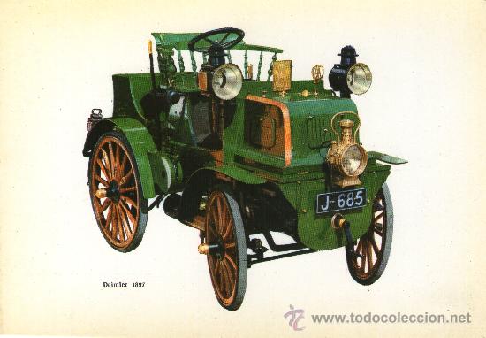 Postales: buena postal de coches daimles 1879 - Foto 1