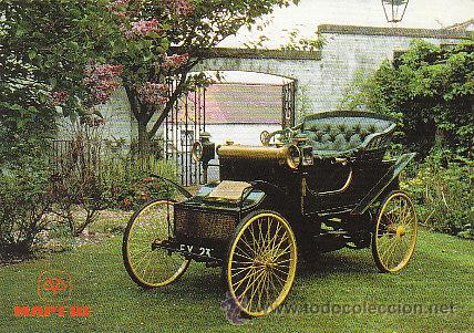 Postales: Coche antiguo, publicidad de Mapfre - Foto 1