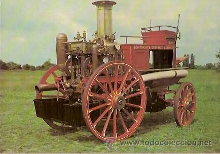 Postales: POSTAL A COLOR STEAM FIRE ENGINE 1894 - Foto 1