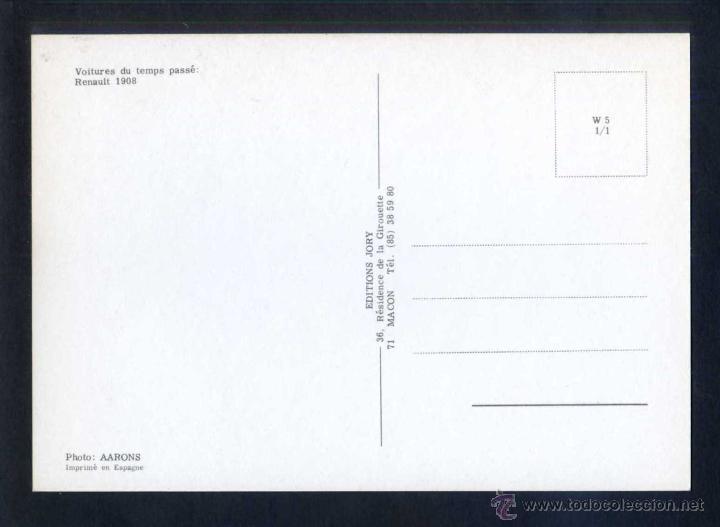 Postales: *Renault 1908* Ed. Jory. Nueva - Foto 2