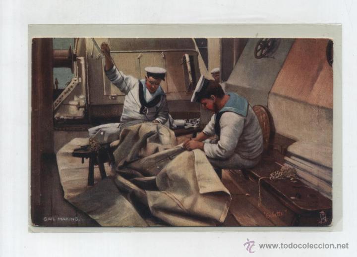 Postales: Postal Inglesa.- Sail making. - Foto 1