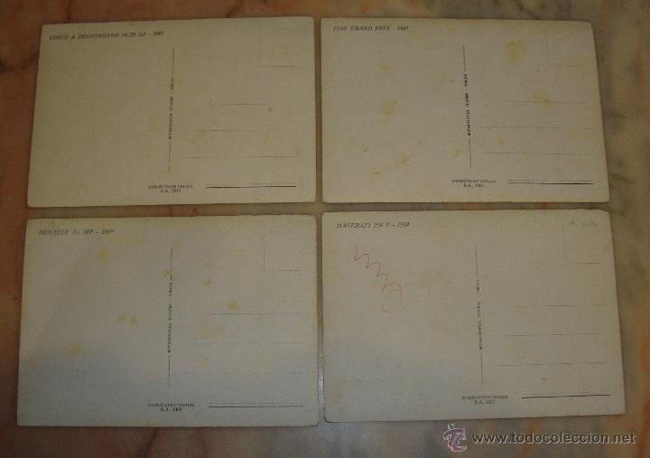 Postales: LOTE DE 4 POSTALES COCHES - Foto 2