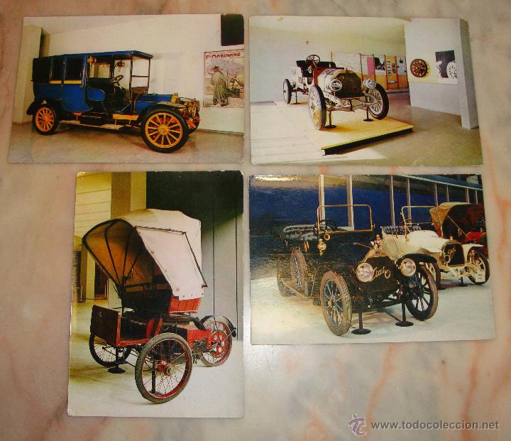 Postales: LOTE DE 4 POSTALES COCHES - Foto 1