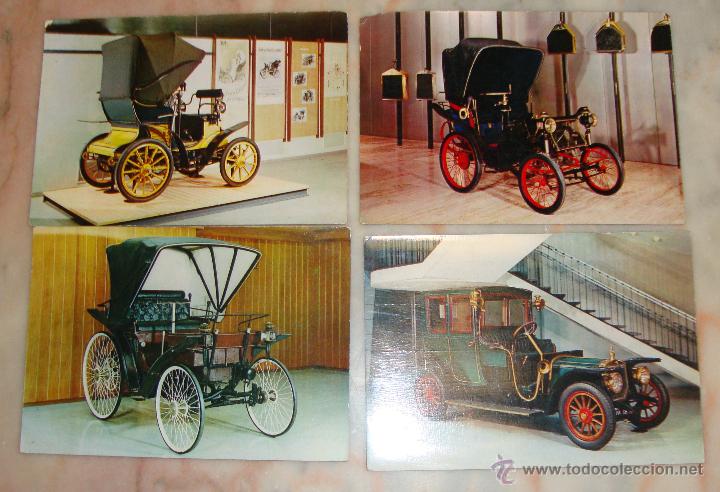 Postales: LOTE DE 4 POSTALES COCHES - Foto 1