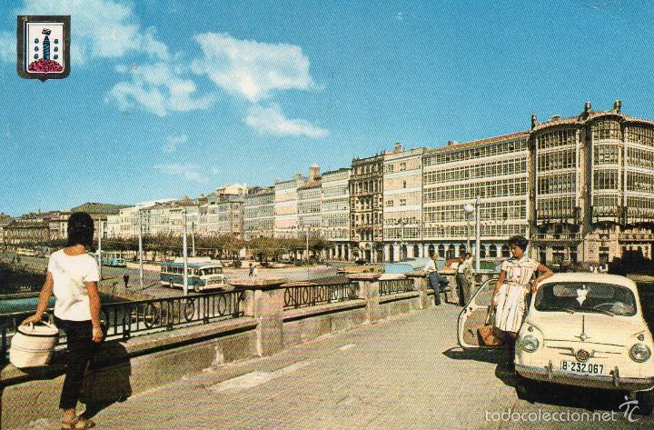 Postales: SEAT 600 EN LA CORU&Ntilde;A - Foto 1