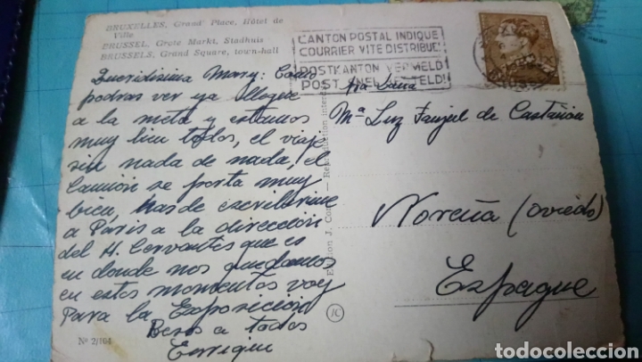 Postales: Postal de Bruselas. C&iacute;rculo 1958 - Foto 2