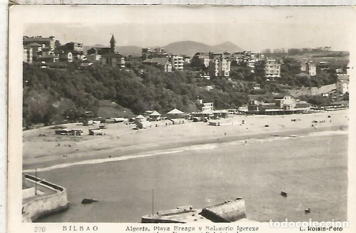 Postales: BILBAO ALGORTA PLAYA EREAGA ESCRITA - Foto 1