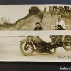 Postales: MOTO CON SIDECAR-FOTOGRAFO R.TORRES, BARCELONA-POSTAL FOTOGRAFICA ANTIGUA-(68.628). Lote 196530683